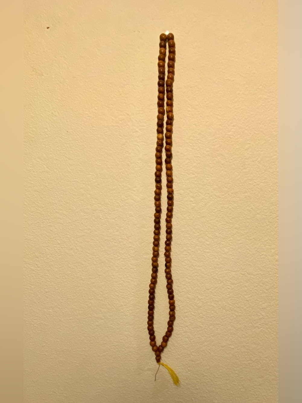 Brown Wood Mala 108 beads w/Tassel